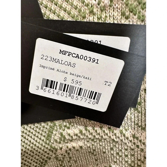 Maje Womens Cardiagan Size Small Imprime Aloha Belted Cardigan Jacket $595 - Picture 5 of 11